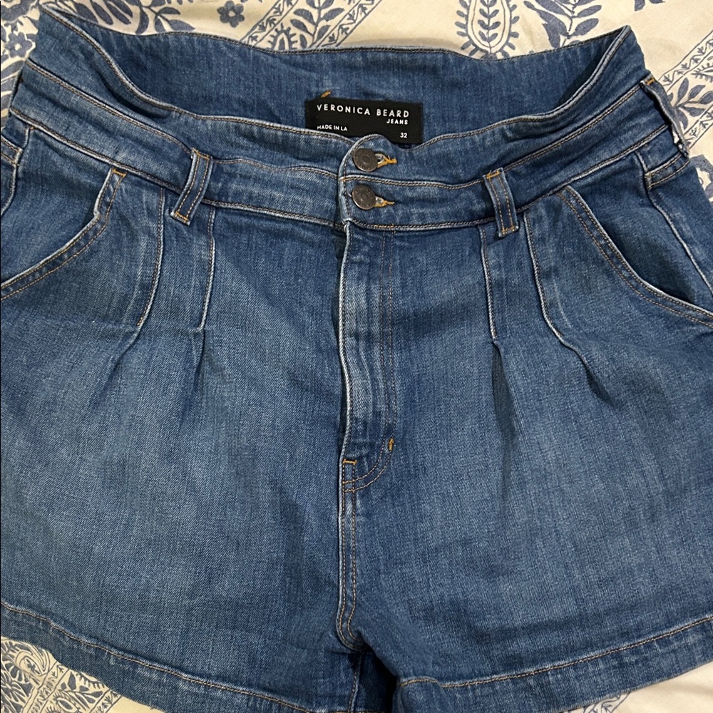Veronica Beard Classic Blue Jean Shorts